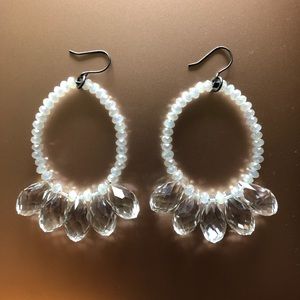 Iridescent Crystal Chandelier Earrings